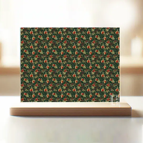 acrylique poinsettias