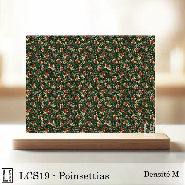 acrylique poinsettias