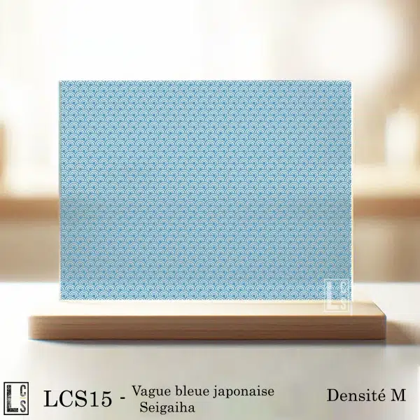 acrylique vague bleue japonaise Seigaiha