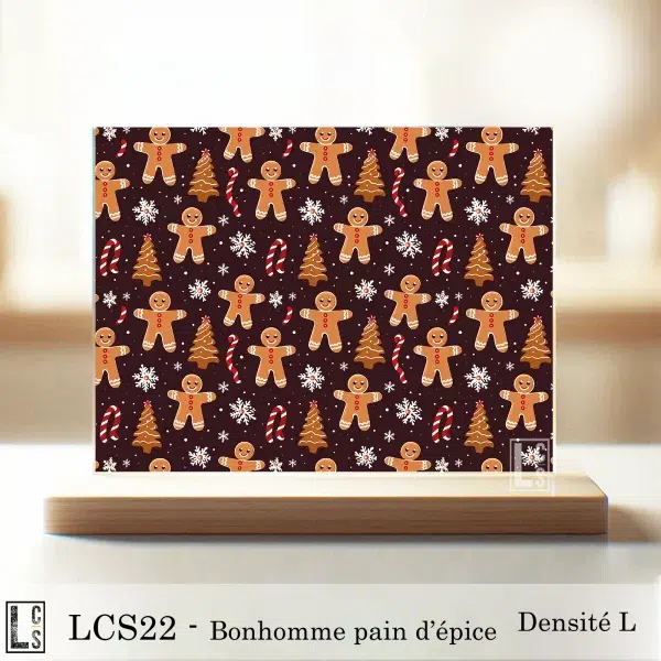 acrylique bonhomme pain d'épice