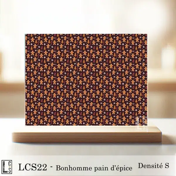 acrylique bonhomme pain d'épice