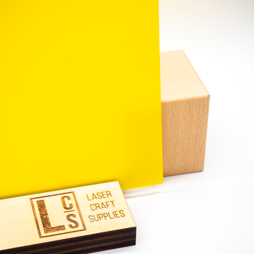 Acrylique coulé - jaune