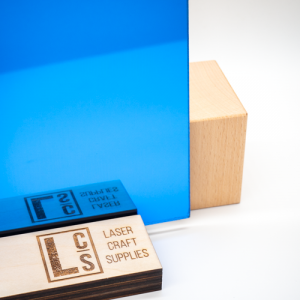 Acrylique miroir bleu