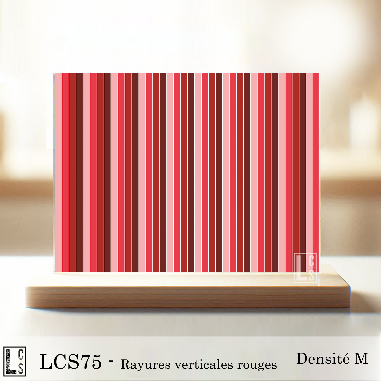 LCS75 - Rayures verticales rouges M