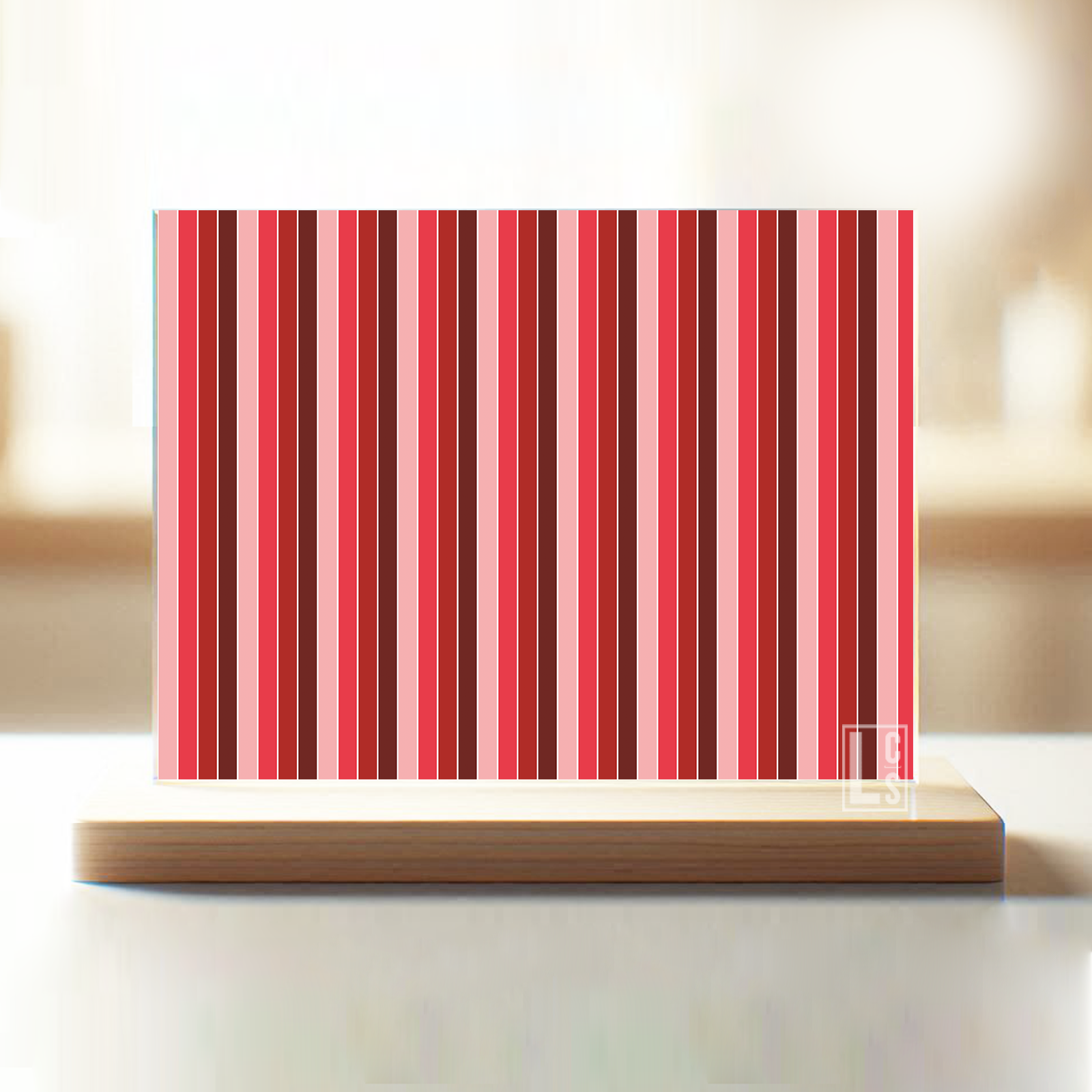 LCS75 - Rayures verticales rouges